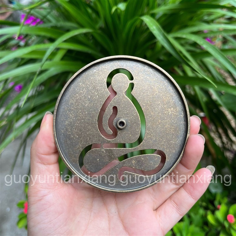 青铜香篆9cm打香篆工具大全模具香拓香印香粉香道用品用具丝滑