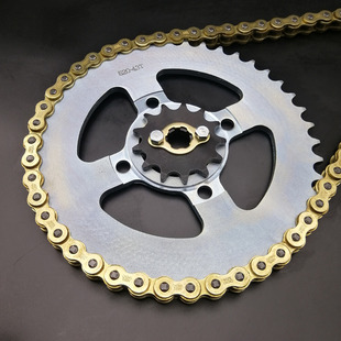 波速尔猎豹猎兔猎户越野车2加厚金色链条大小飞牙盘链齿轮