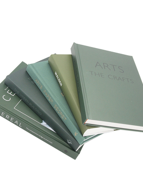 绿色系样板房装饰书 翻页仿真书 样板间售楼处陈列摆场道具书