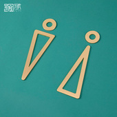 创意黄铜标识牌酒店民宿别墅男女洗手间指示牌厕所指示标志