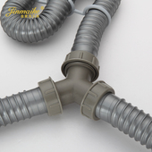 面盆洗手盆洗衣池下水 下水器 型三通落排水管