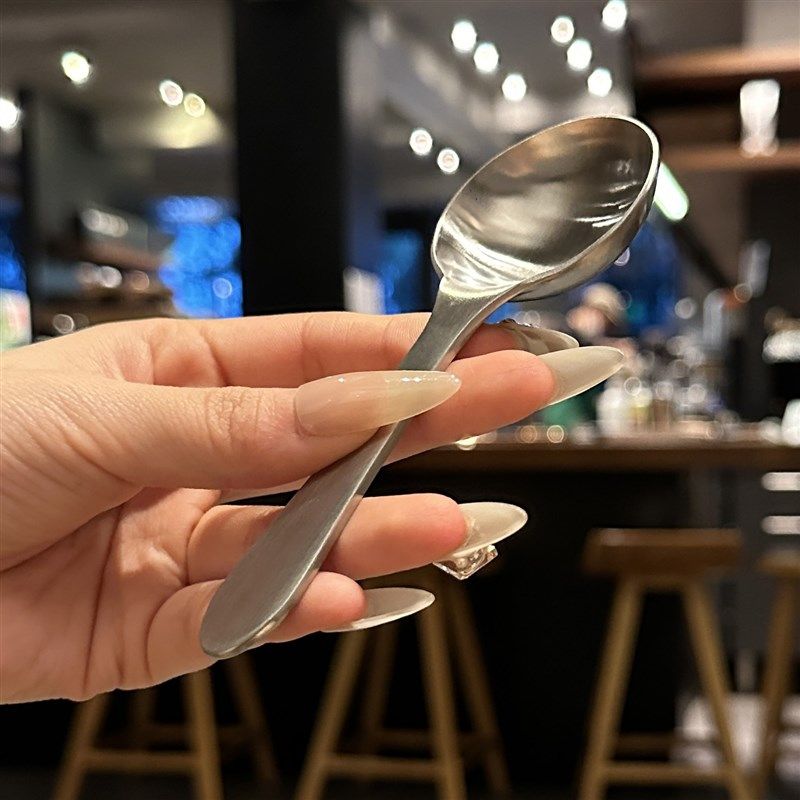 1不锈钢量勺8克咖啡豆勺奶粉甜品勺茶叶计量匙烘焙调料控限盐勺