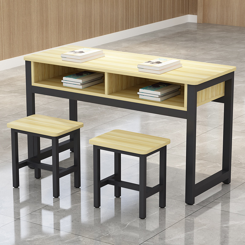 课桌椅培训辅导班学生课桌补习班教学书法桌圆角桌椅装定制圆角