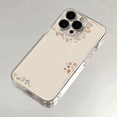 春日花草适用苹果16手机壳iPhone15ProMax个性16e新款14Pro防摔13创意12保护套11少女78Plus时尚XS全包6s软壳