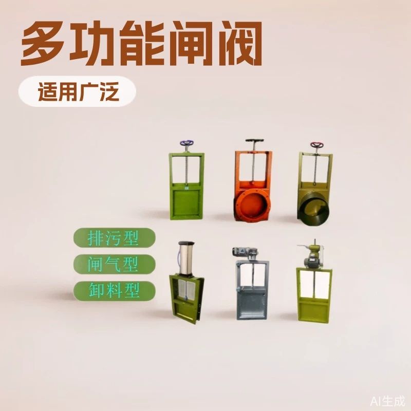 手动插板阀不锈钢排污水渠闸阀厂家 电动气动卸料下水道闸门