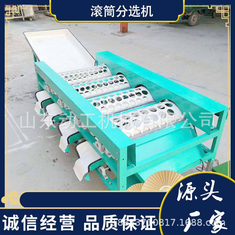 厂家定制大型果蔬分选机 商用红枣筛枣设备 滚筒式百香果选果机