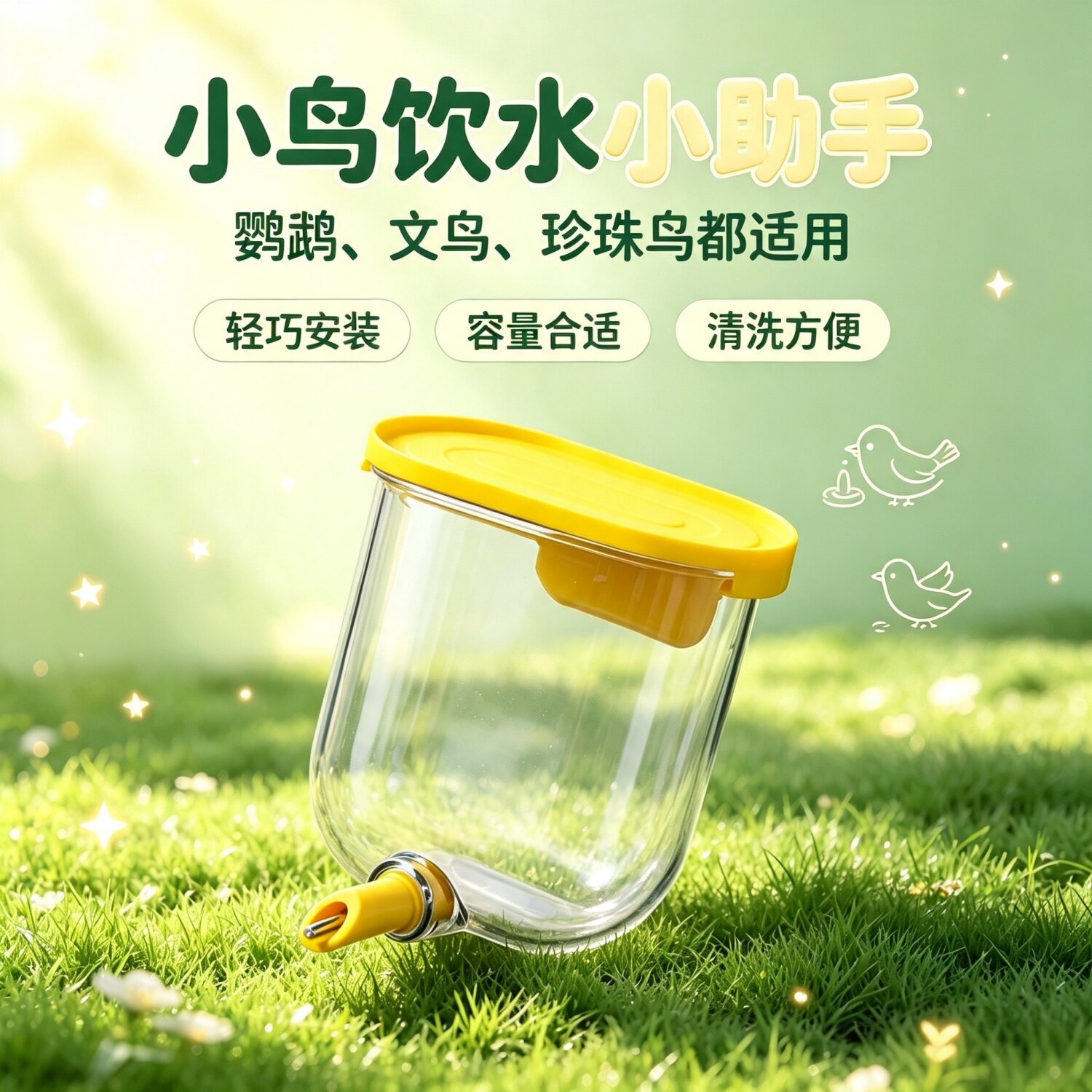 宠帮仕鸟笼自动喂水器