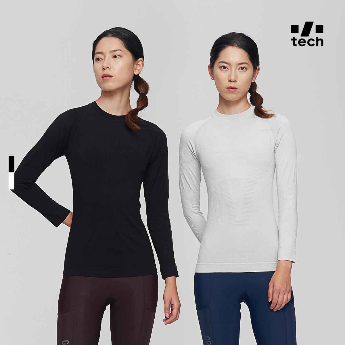 GRC桀骜无尽秋冬新款TECH打底保暖速干公路自行车骑行服排汗衫女