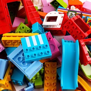 小木牛大颗粒积木房子百变拼装男孩女孩子M儿童宝宝益智拼插玩具