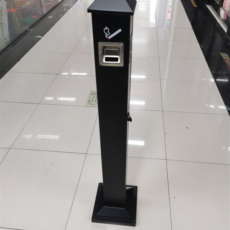 烟蒂柱黑色铁制烟头立A柱库房现货大量优惠发货