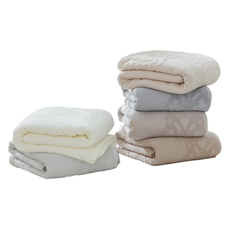 夏季纱布毛巾被沙发盖毯全棉z夏凉被单人双人办公室薄款空调被