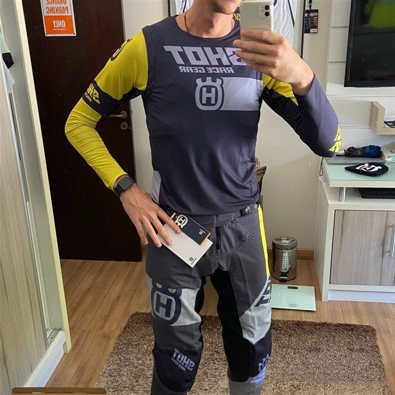 HUSQaVARNA新款摩托车越野套装自行车山地速降赛车服越野裤服装