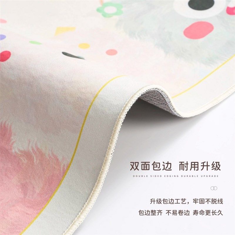 2025新款儿童k房地毯防滑地垫免洗可擦卧室可爱卡通阅读区满铺垫