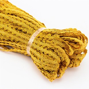帽镶边装 0.7公分S金丝小边窗帘花边辅料配件沙发鞋 边布艺花边90米
