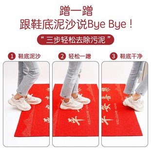入户门地垫门口进门门垫家用脚垫门外防滑垫pvc丝圈地毯防水垫子