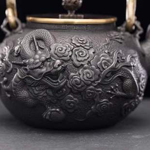 泡茶壶日式 纯手工铁壶家用铸铁茶壶套装 煮茶炉煮水壶煮茶器