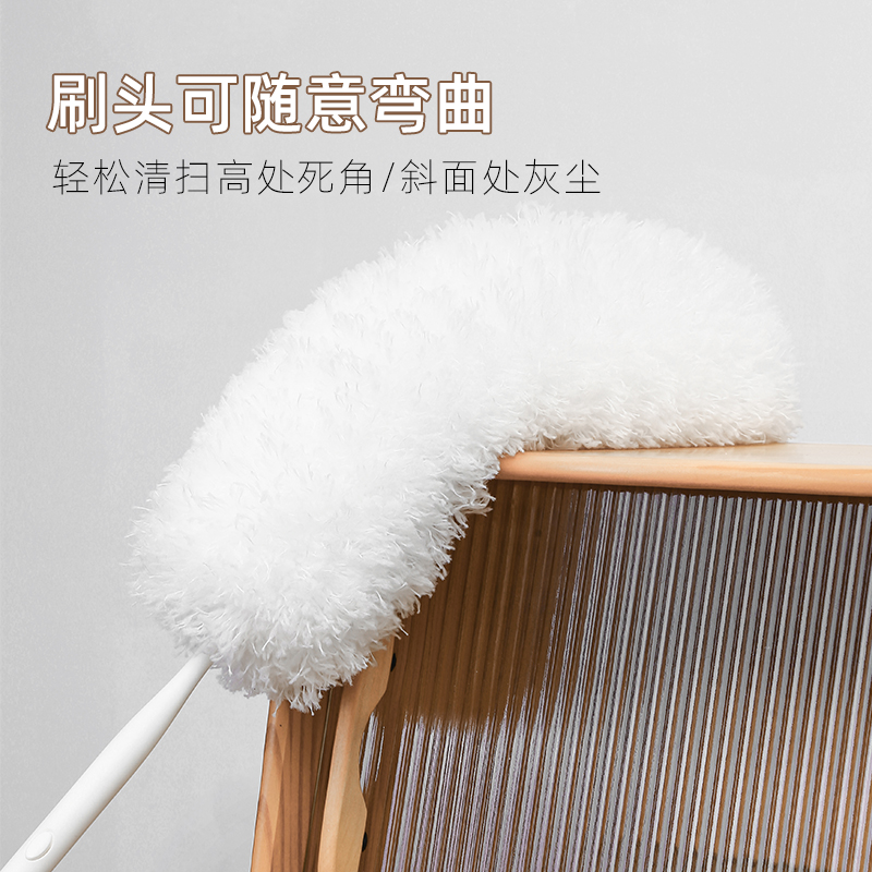 可伸缩鸡毛掸子静电除尘掸打扫天花板灰尘神器加长扫房顶扫灰家用