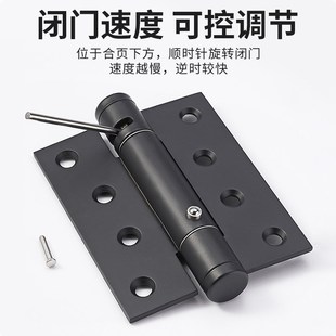 隐形门弹簧液压合页自动回弹关门阻尼定位闭门器不锈钢静音铰链