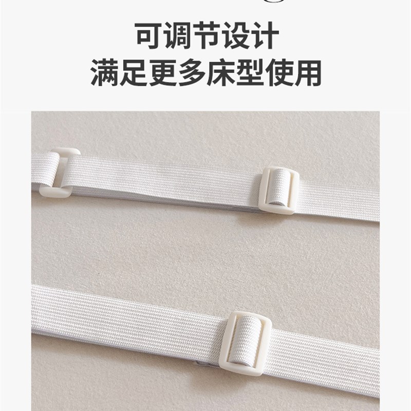 防滑美式松紧床裙单件纯色床罩防尘罩不带床面床边裙式防尘单件