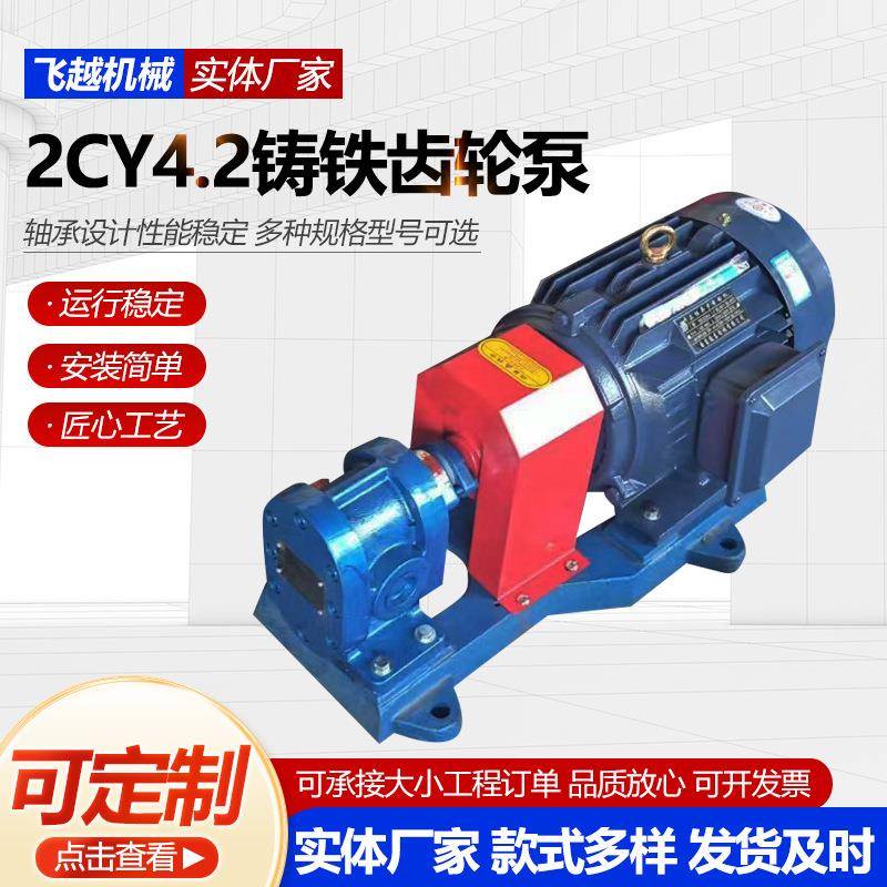2CY4.2铸铁齿轮泵卧式齿轮油泵洗洁精齿轮泵2CY4.2铸铁齿轮泵现货