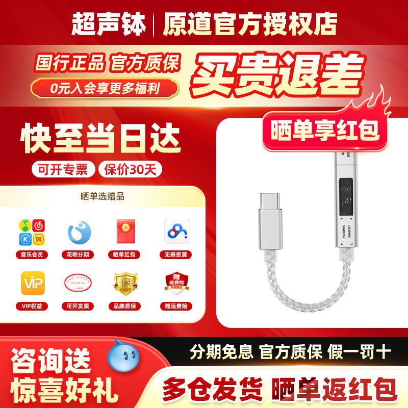 原道NK1UltraHiFi解码器Type-C