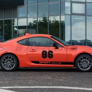 适用于丰田GR86 GT86斯巴鲁BRZ汽车车贴拉花数字条纹车身贴纸贴画