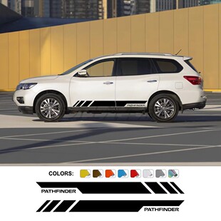 装 适用于日产探路者R51 SL汽车贴纸 饰车身贴侧裙划痕遮挡贴