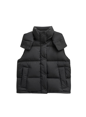 1-14F C 新款肯豆风宽松连帽马夹 M18