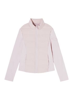 3.4F C 新款保暖瑜伽服修身拼接羽绒立领短外套 M33