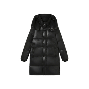 羽绒外套 设计感高奢立领连帽中长款 C新款 M02 26H