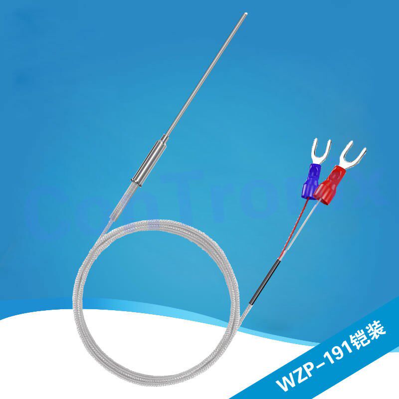 K型铠装热b电偶WRNK-191可弯曲热电阻Pt100/E/J/T型温度传感器探