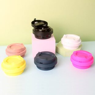甄选乐扣遇见元气保温杯盖子配件LHC3249/3271咖啡杯弹跳盖子正品