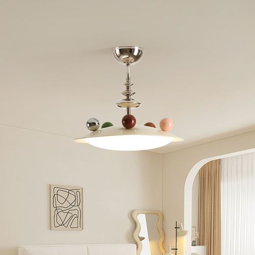 高级感奶油风儿童房吸顶灯女孩护眼智能法式卧室吊灯现代简约创意