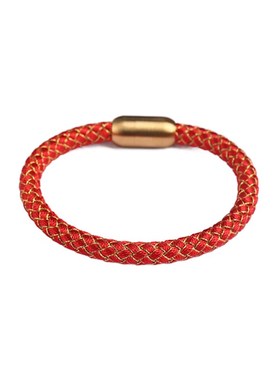 龙结新款五行龙鳞手绳2025蛇年戴龙绳编织男款金木水火土手链7MM