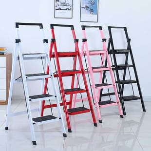 工具架梯子 家用折叠四步梯三步梯折叠人字梯子加厚铁梯子新品