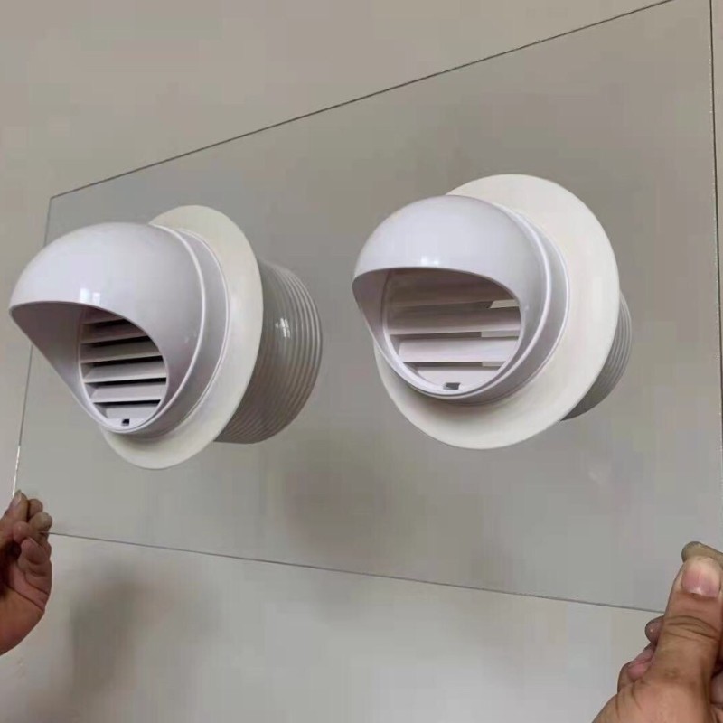 玻璃孔专用防雨罩防风帽防爬虫防鸟排气口排气罩穿墙风帽