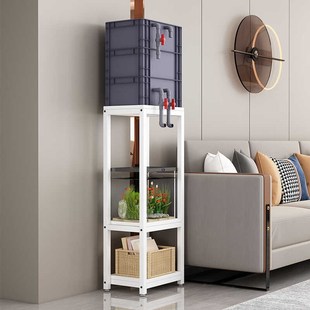 家用鱼缸周转箱支架鱼缸过滤箱底座金属立柱式多层周转箱架子定制