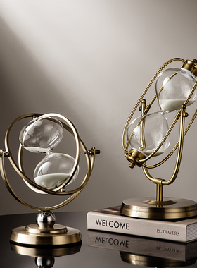 沙漏办公室摆件客厅酒柜高级工艺装饰品现代家居电视书柜轻奢高档