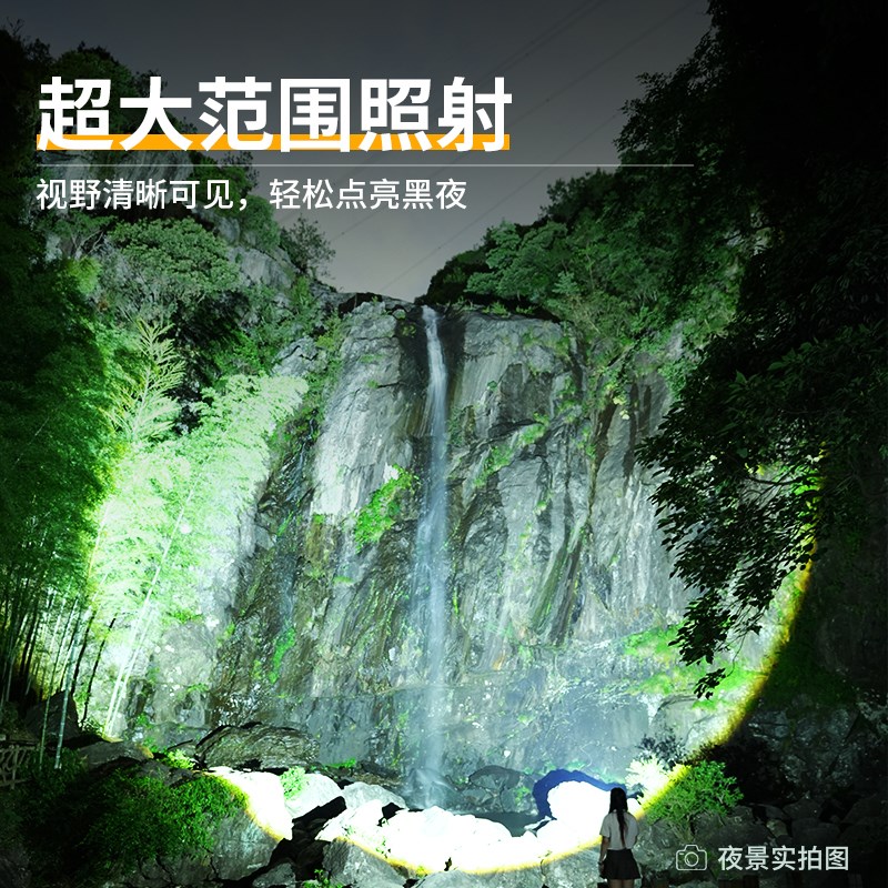 头灯强光充电超亮超长续航100小时头戴式夜钓鱼感应锂电矿灯