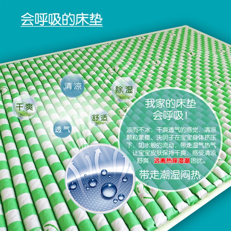 包邮定做蒙荞婴儿童骨骼成长蒙稷决明子宝宝冬暖夏凉床垫凉席褥子