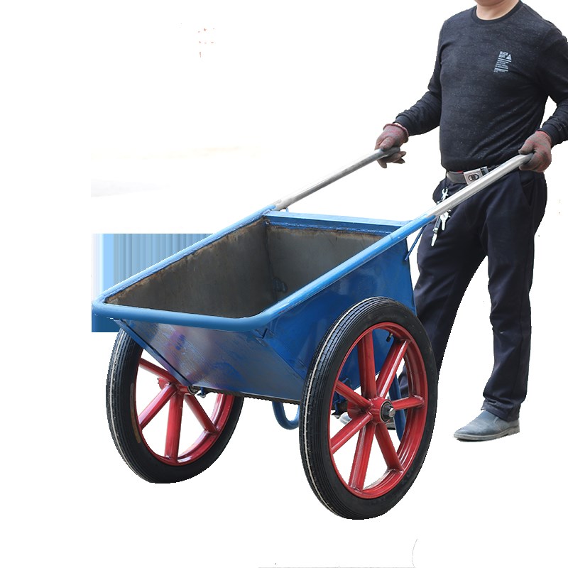 翻斗车加厚手推车家用垃圾车两轮拉货车独轮车建筑斗车搬运老虎车