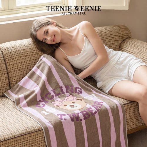 TeenieWeenie小熊刺绣纱布浴巾