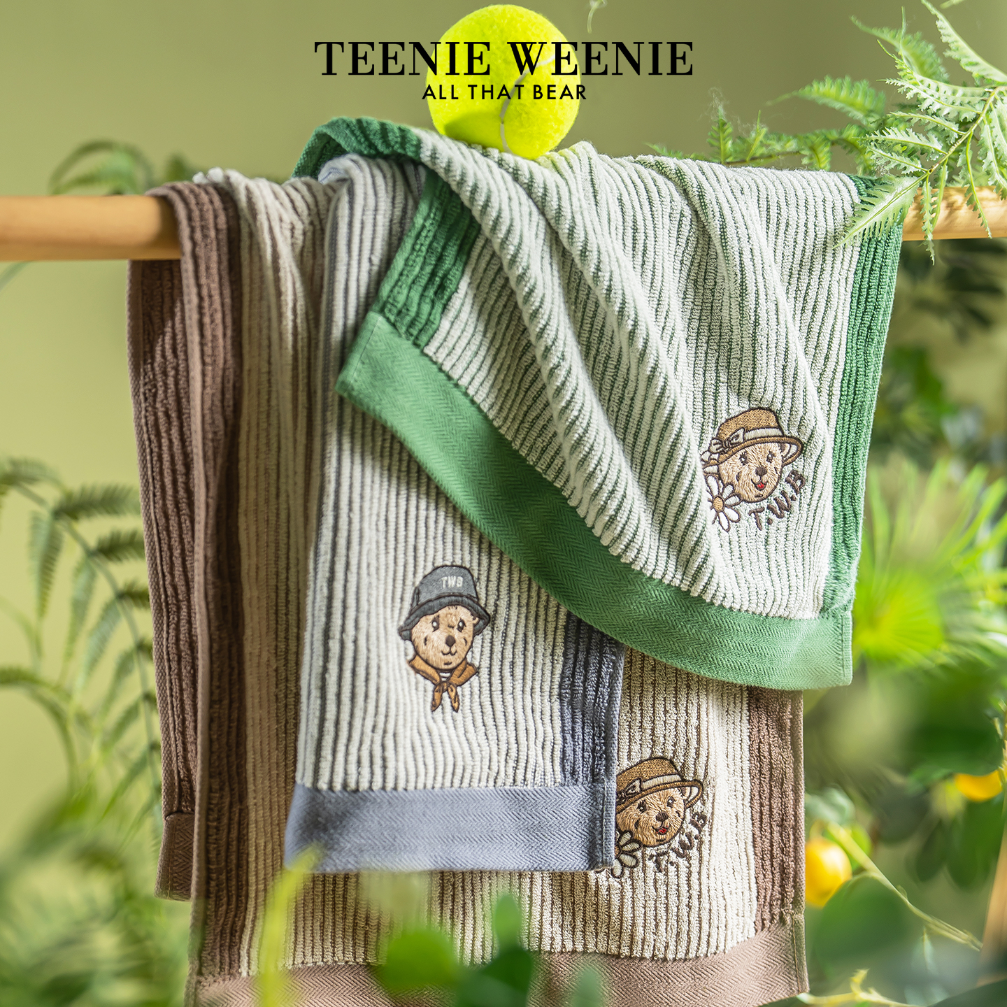 TeenieWeenie小熊卡通纯棉毛巾