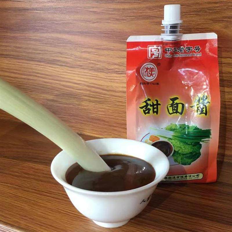 新货临清特产济美甜面酱400g/袋  酱料卷饼酱山东杂粮煎饼手