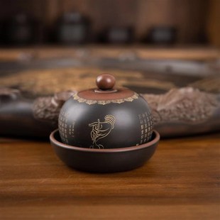 钦州坭兴陶集铃铛杯品茗杯名家大师主人心经茶杯单个纯手工茶具