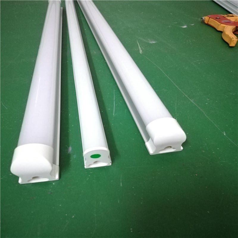 LED彩色灯管T5T8灯座一体化彩光条形日光管户外防水红蓝紫黄冰蓝