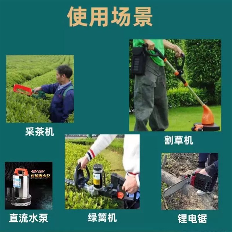 21v园林电动工具锂电池5串送连接线电钻电动扳手大容量30ah通用