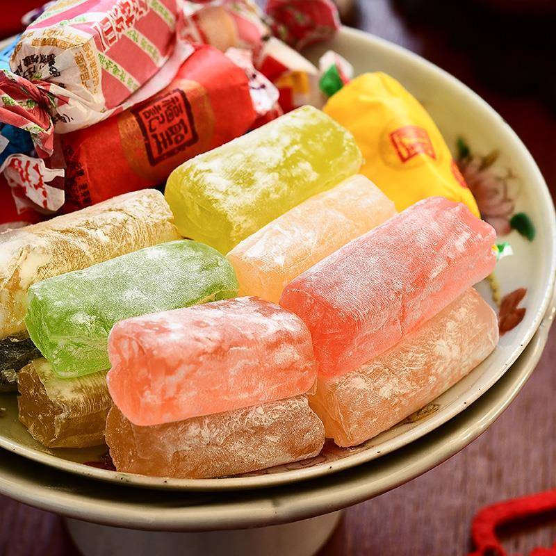 山楂草莓柠檬水果味Q弹拉丝高粱饴 软糖多口味喜糖整箱