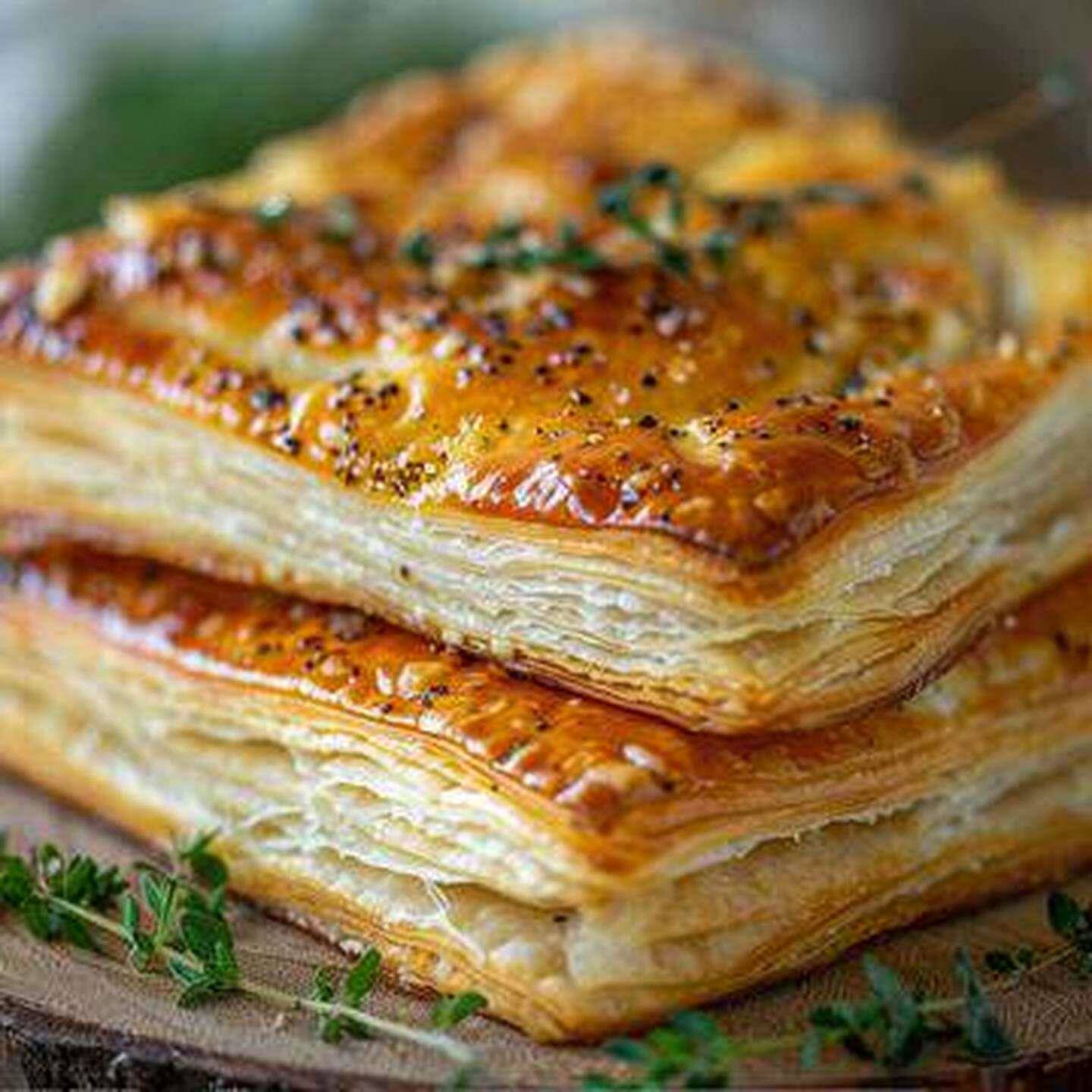 Puff Pastry 冷冻法式千层酥法式酥皮拿破仑烘焙原料500g 10片