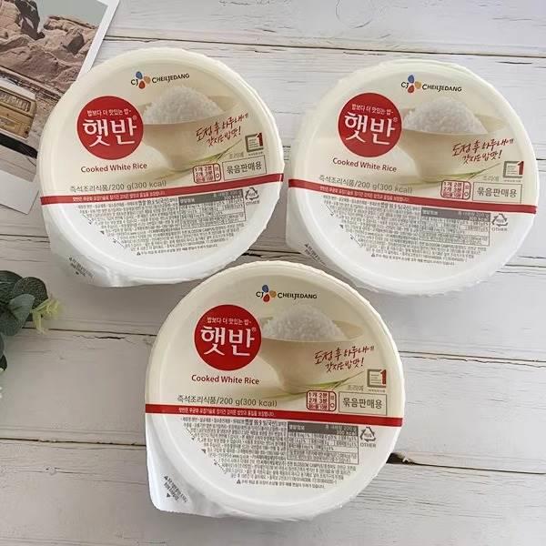 包邮韩国CJ希杰速食米饭盒装进口微波炉加热即食方便米饭主食食品